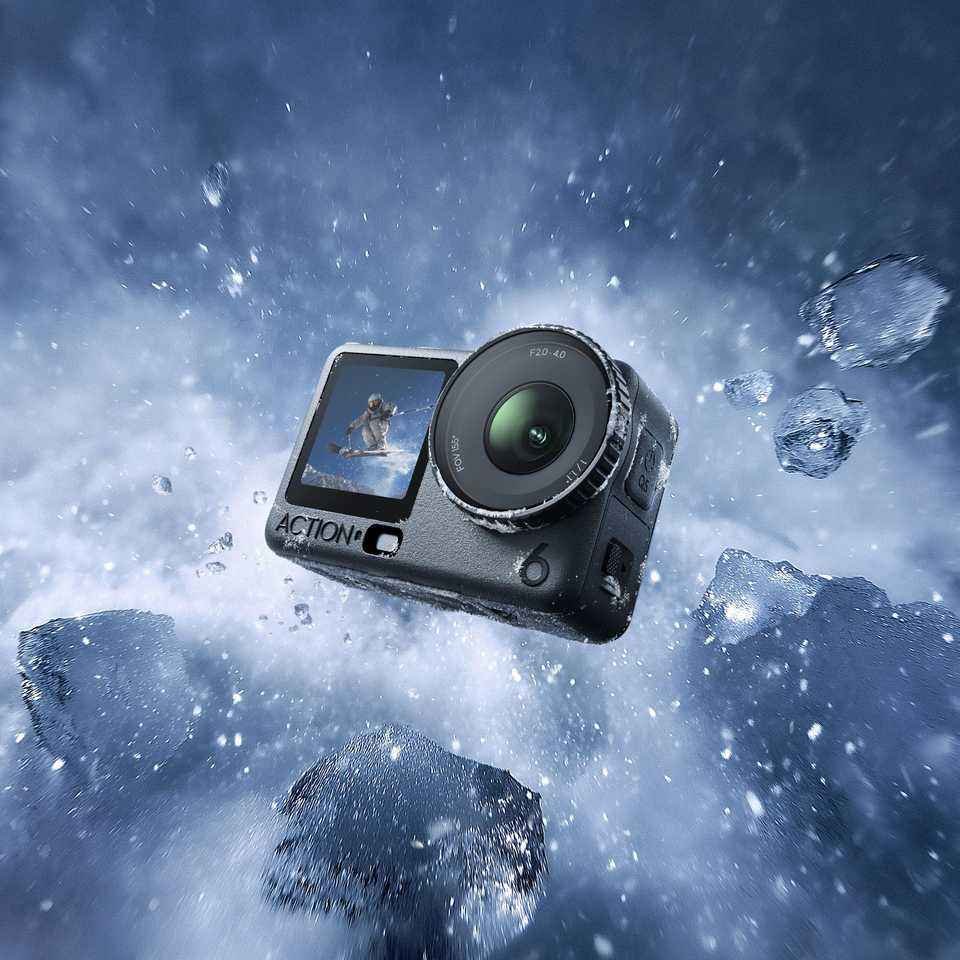 Osmo Action 6 Standard Combo Action Camera with 50GB Built In Storage 4K 120fps