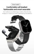 Smart Fashion D 8 Smart Watch Tws Bt Call 2 in 1 With Earphones