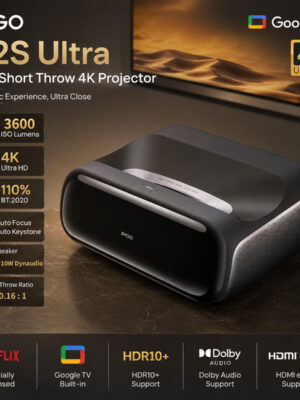 JMGO O2S Ultra 4K UHD Ultra Short Throw Projecto