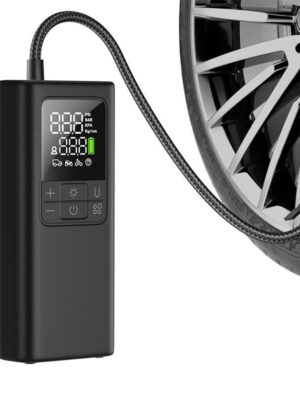 Smart Wireless Tire Air Pump with USB Charging Power Bank