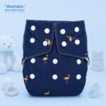 Baby Washable Cloth Diaper - Navy Blue