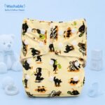Baby Washable Cloth Diaper - Light Yellow