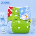 Baby Washable Cloth Diaper - Green