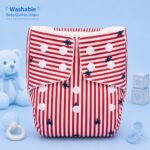 Baby Washable Cloth Diaper - Classic Stripes