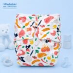 Baby Washable Cloth Diaper - Orange