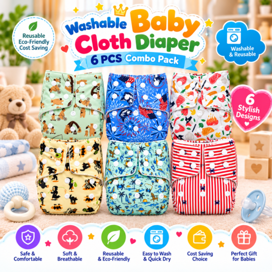 Washable Baby Cloth Diaper Combo