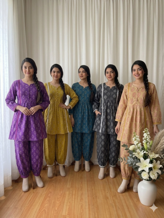 Printed 2-Piece Kurta & Pant Set